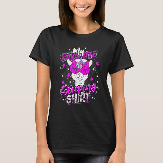 Camiseta Grupo de Alpaca Moral Animal Sleepy Animal Llama S (Anverso)