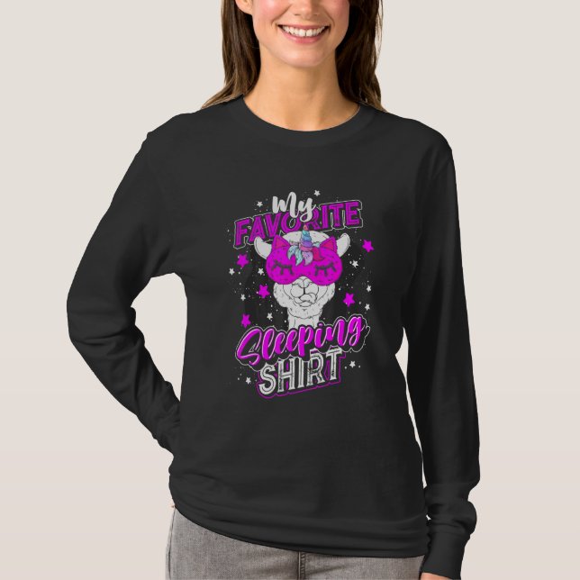 Camiseta Grupo de Alpaca Moral Animal Sleepy Animal Llama S (Anverso)