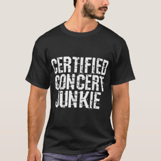 Camiseta Grupo de Amante de Música Junkie de Concierto Cert