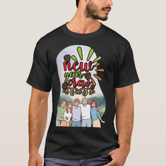 Camiseta Grupo de Amigos de Año Nuevo (Anverso)