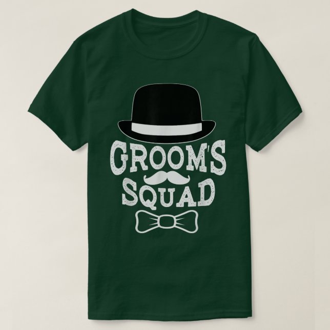 Camiseta Grupo de amigos del novio del grupo de boda  (Diseño del anverso)