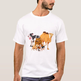 Camiseta Grupo de animales