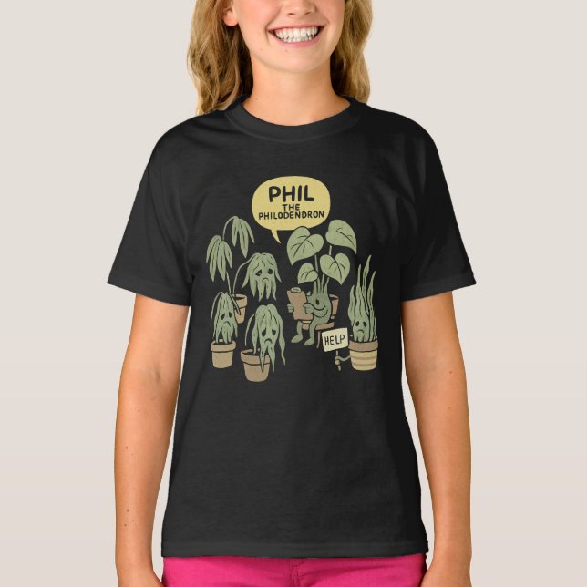 Camiseta Grupo de apoyo a la planta asesina - Funny Housepl (Anverso)
