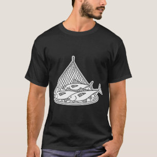 Camiseta Grupo de atún en red de pesca