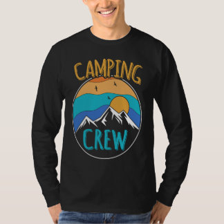 Camiseta Grupo de campamento de la tripulación de camping c