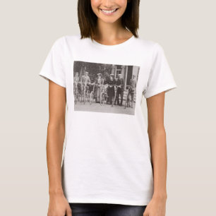 Camiseta Grupo de ciclistas eduardianos a principios del si