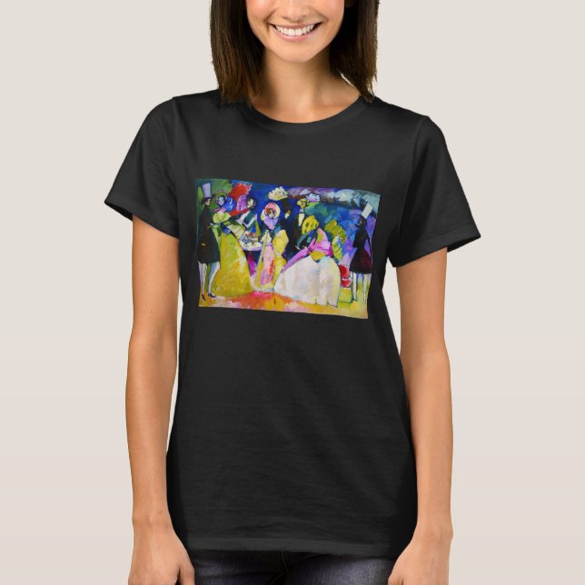 Camiseta Grupo de Crinolines por Wassily Kandinsky (Anverso)