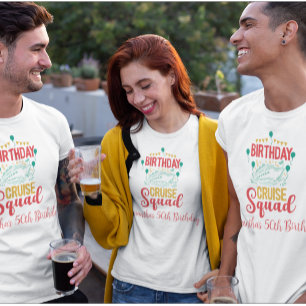 Camiseta Grupo de crucero de cumpleaños 