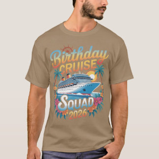 Camiseta Grupo de crucero de cumpleaños 2026 Vacaciones fam