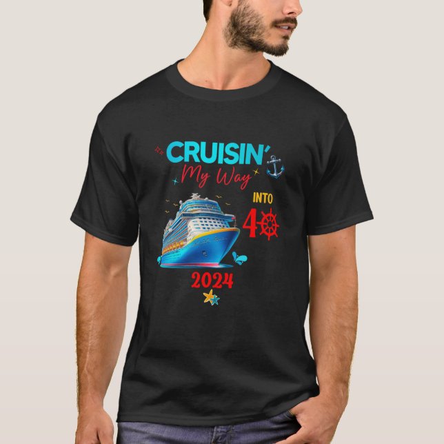 Camiseta Grupo de crucero de cumpleaños coincidiendo con ca (Anverso)