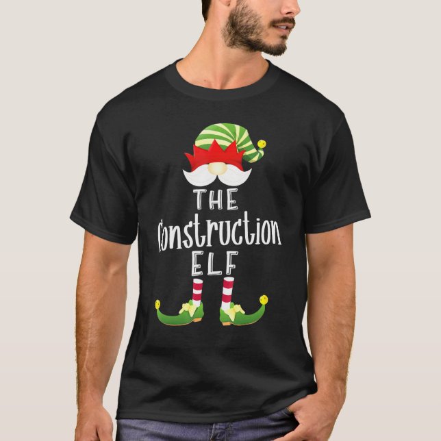 Camiseta Grupo de Elfos de Construcción Fiesta de Pijamas d (Anverso)
