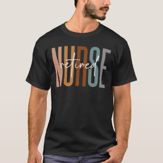 Camiseta grupo de enfermería jubilado de equipo de escuadró
