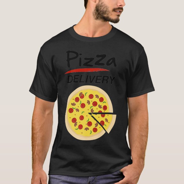 Camiseta Grupo De Entrega De Pizza Conductor De Alimentos D (Anverso)
