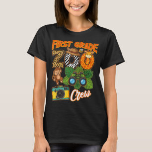 Camiseta Grupo de Excursión al Zoológico de Primer Grado qu