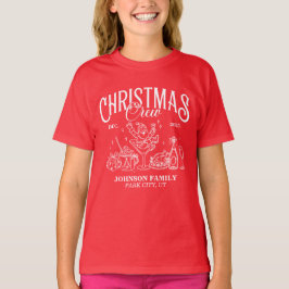 Camiseta Grupo de familia coincidente de equipos de Navidad