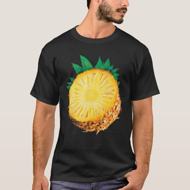 Camiseta Grupo de frutas de piña disfraz divertida Hallowee (Anverso)