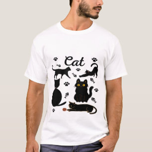 Camiseta Grupo de gatos, gatos graciosos, amante de la miop