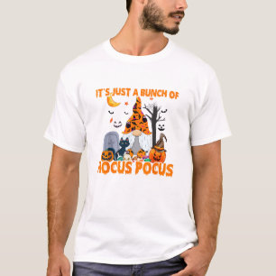 Camiseta Grupo de Hocus Pocus Calabaza Gnome Gato asustado