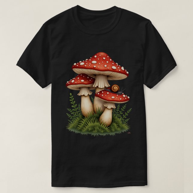 Camiseta Grupo de hongos venenosos (Diseño del anverso)