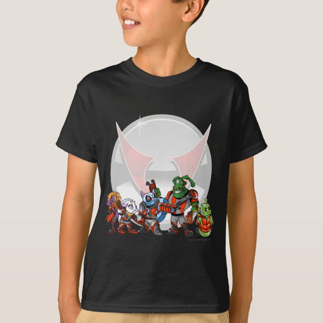 Camiseta Grupo de la estación espacial de Virtupets del (Anverso)