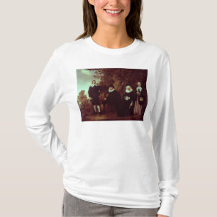 Camiseta Grupo de la familia en un paisaje