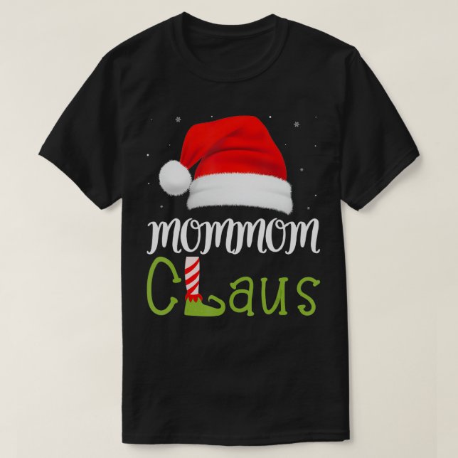 Camiseta Grupo de la familia Mommom Claus que coincide con  (Diseño del anverso)