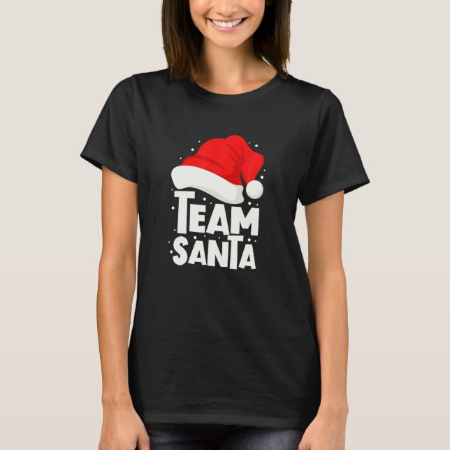 Camiseta Grupo de la familia Team Santa Navidades coincidie (Anverso)