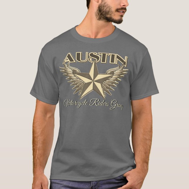 Camiseta Grupo de los jinetes de la motocicleta de Austin (Anverso)