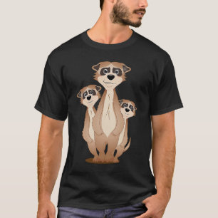 Camiseta grupo de meerkat con factor leve
