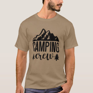 Camiseta Grupo de montañistas de Camping Crew retro