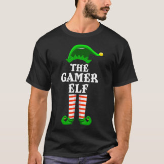 Camiseta Grupo de Navidades de la familia Gamer Elf Fiesta