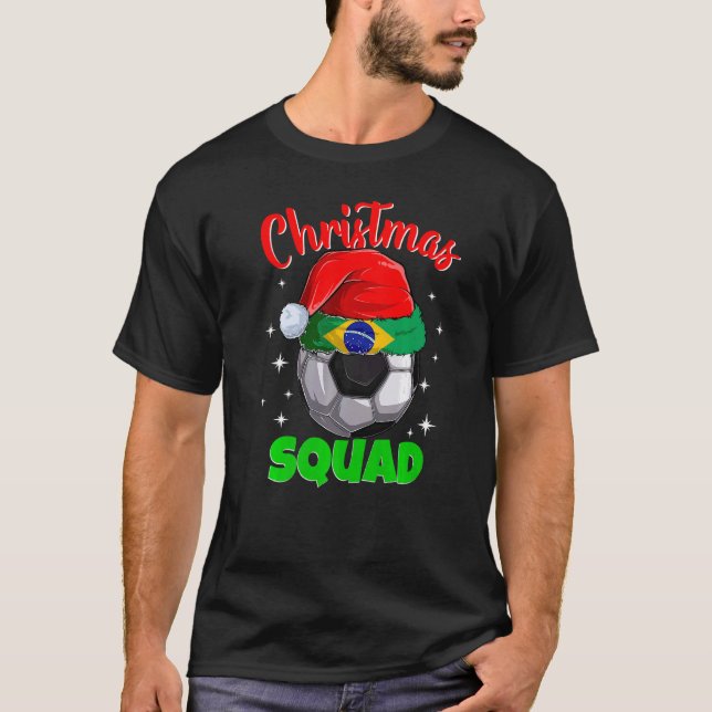 Camiseta Grupo de navidades de la familia Squad de Brasil q (Anverso)