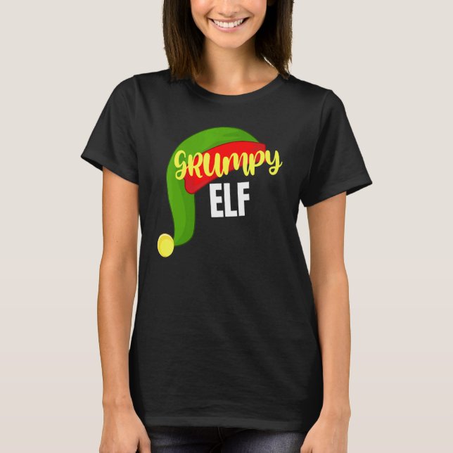 Camiseta Grupo de Navidades Grumpy Elf Matching Familia Fie (Anverso)