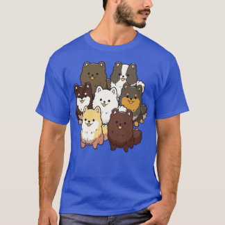 Camiseta Grupo de perros de Pomerania