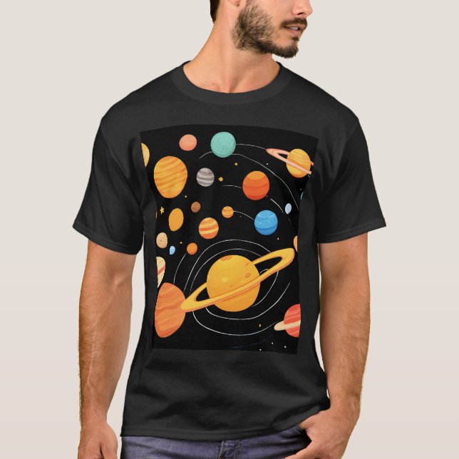 Camiseta Grupo De Planetas (Anverso)