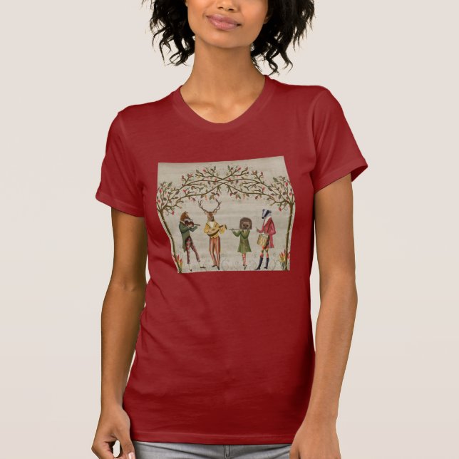 Camiseta Grupo de ratones de animales de Woodland (Anverso)