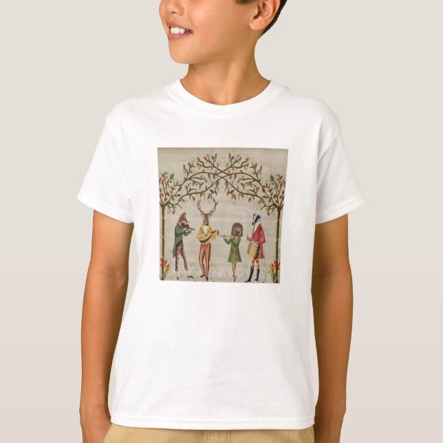 Camiseta Grupo de ratones de animales de Woodland (Anverso)