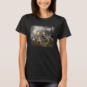 Camiseta Grupo de rock de ardilla
