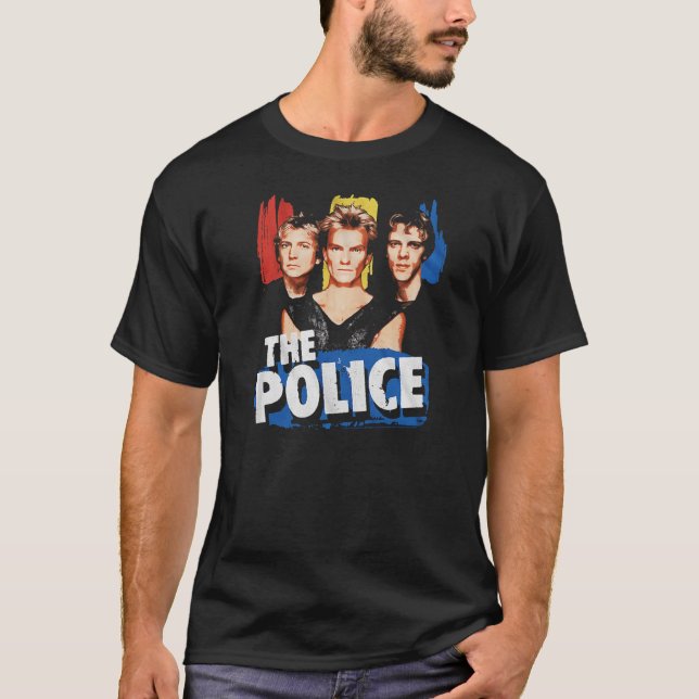 Camiseta Grupo de rock policial (Anverso)