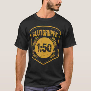 Camiseta Grupo De Sangre Ddr Moped 150 Petróleo De Gasolina