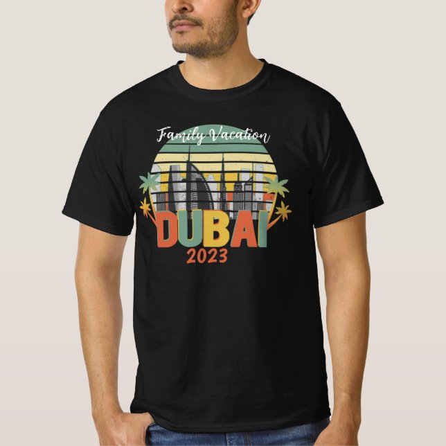 Camiseta Grupo de vacaciones de turistas de viajes de Dubái (Anverso)