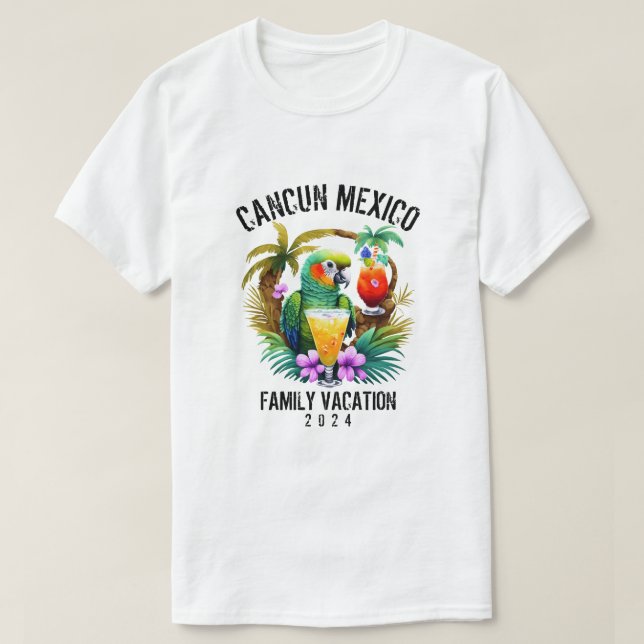 Camiseta Grupo de vacaciones familiares de personalizado Pl (Diseño del anverso)