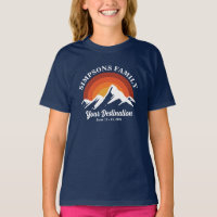 Grupo de vacaciones Retro Sunset Personalizado Fam