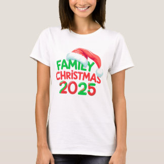 Camiseta Grupo de vacaciones Santa Hat 2025 para Navidades 