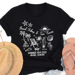 Camiseta Grupo de Viaje en Playa de Verano de Familia perso