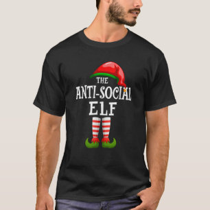 Camiseta Grupo de Xmas Anti Elf Pareja Familias Antisociale