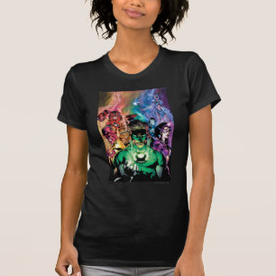 Camiseta Grupo del cuerpo de la linterna con colores