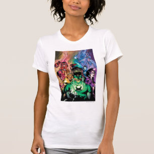Camiseta Grupo del cuerpo de la linterna con colores