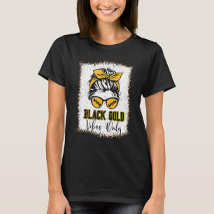 Camiseta Grupo del Día del Juego de Oro Negro para el fútbo