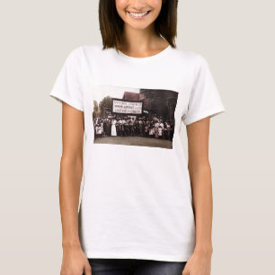 Camiseta Grupo del sufragio de las mujeres con la bandera